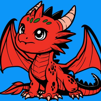 fierce baby night dragon