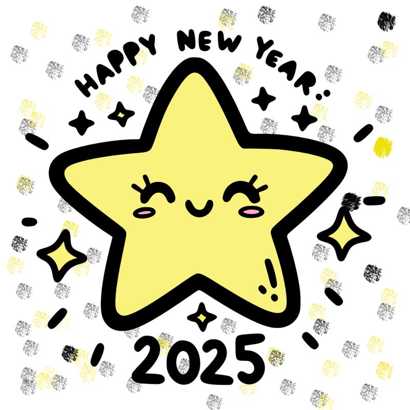 happy new year 2025 star wish