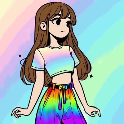 girl in a cute crop top