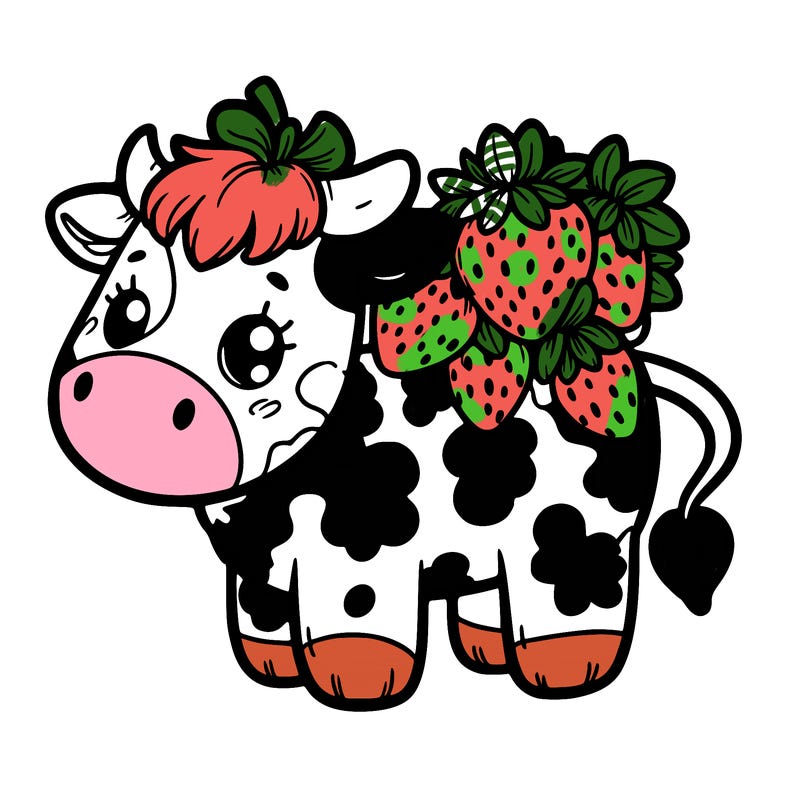 strawberry cow
