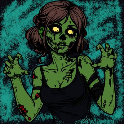 realistic zombie girl