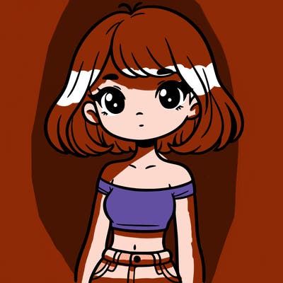 girl in a cute crop top