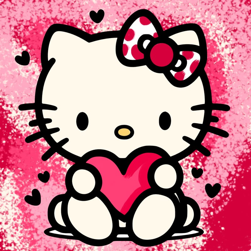 hello kitty with heart