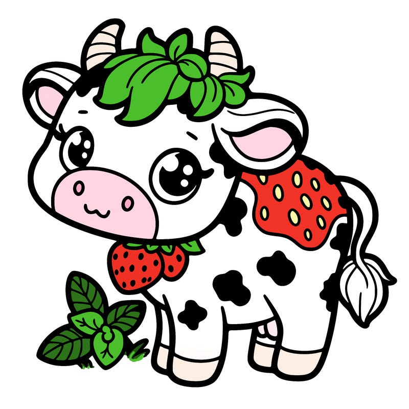 strawberry cow