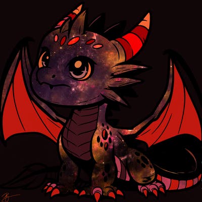 fierce baby night dragon