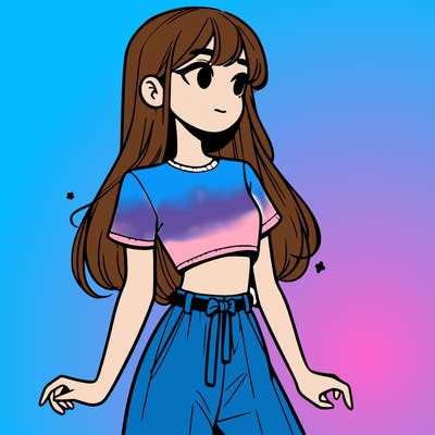 girl in a cute crop top