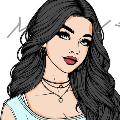 detailed realistic girl