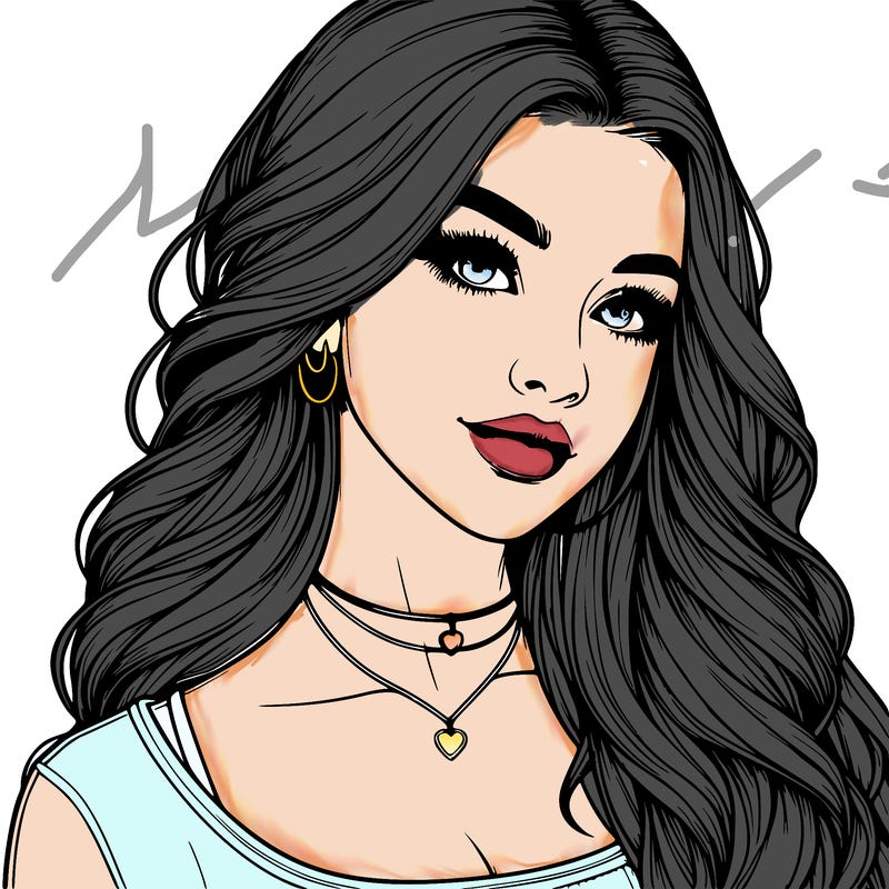 detailed realistic girl