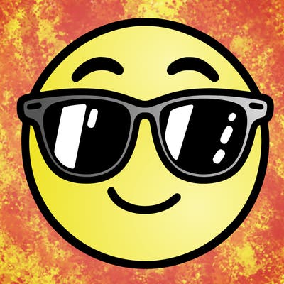 emoji with sunglasses