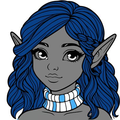realistic girl elf