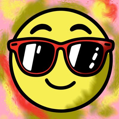 emoji with sunglasses