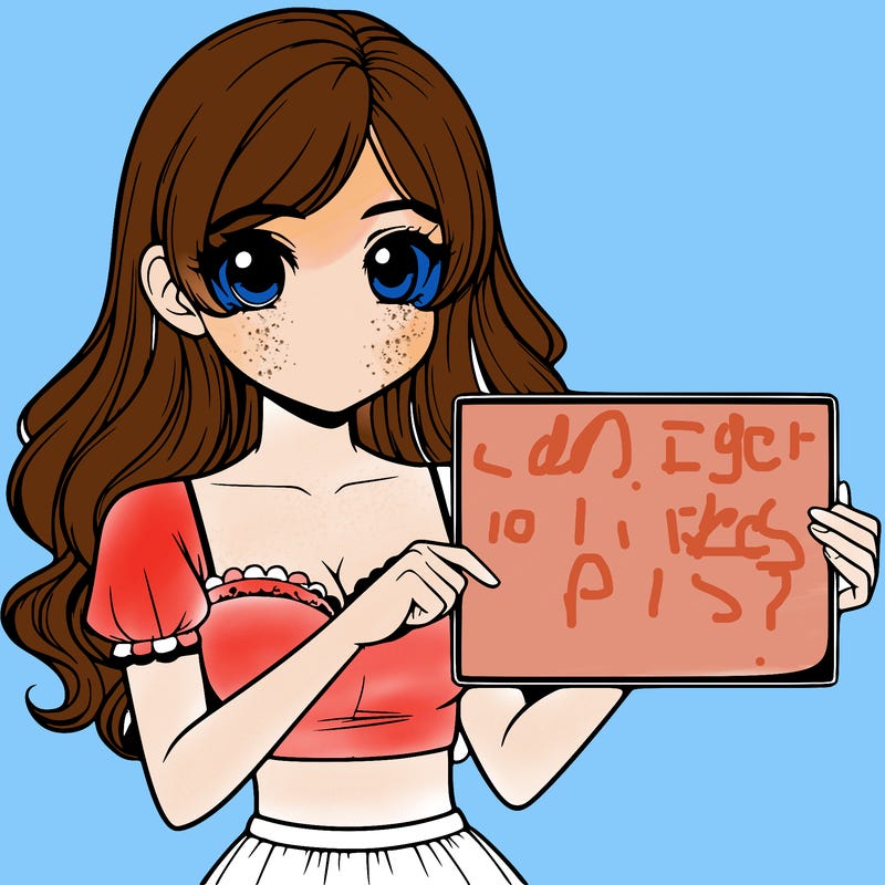 realistic pretty girl holding blank sign