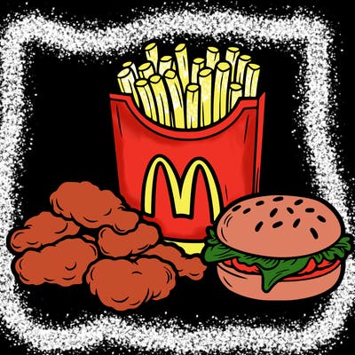 mcdonald's chicken nuggets and fries