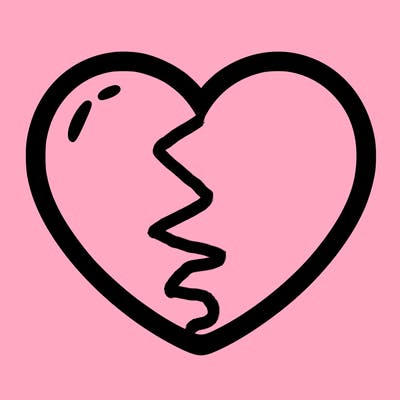 a blank heart
