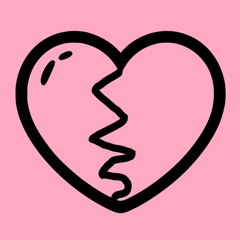 a blank heart