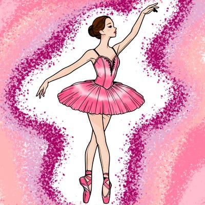 realistic ballerina