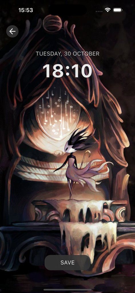 Fanart Silksong Wallpaper HD+ - Artistic Silksong fanart character set as an iPhone lock screen wallpaper