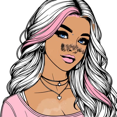 detailed realistic girl
