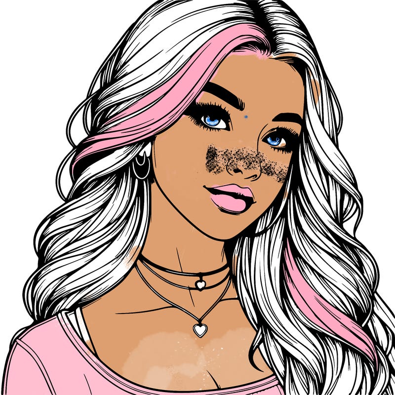 detailed realistic girl