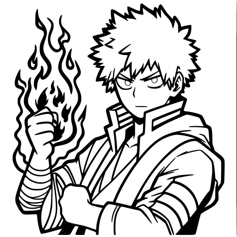 dabi with his fire