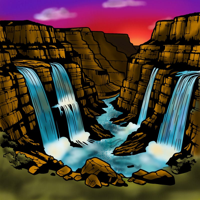 grand canyon waterfall