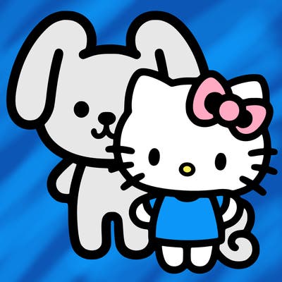 cinnimarolldog hello kitty