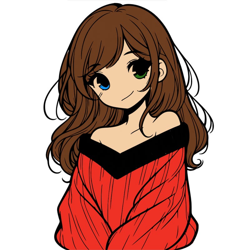 shy pretty girl wearing a sweater that is falling off one shoulder portrait