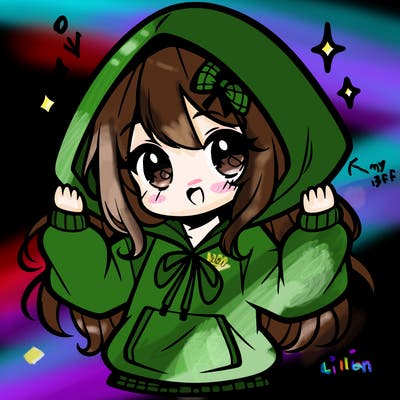 cute anime girl hoodie