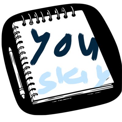 a blank sketch pad