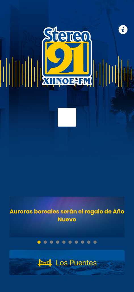 Stereo 91 - Stereo 91 radio app main interface featuring news headlines and bridge traffic status