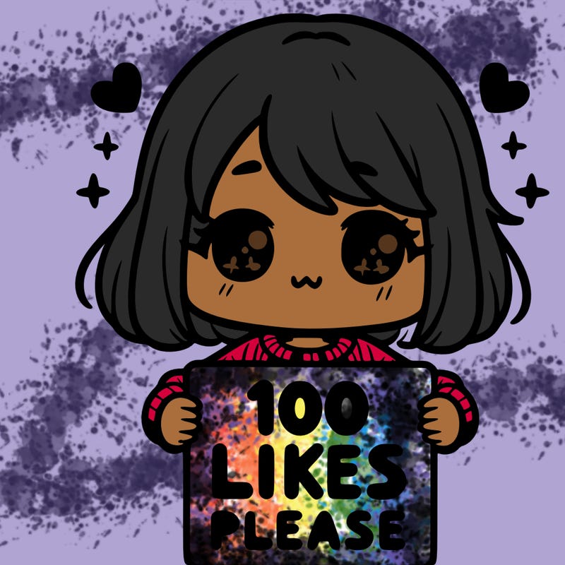 cute girl holding a sign saying 100 likes please