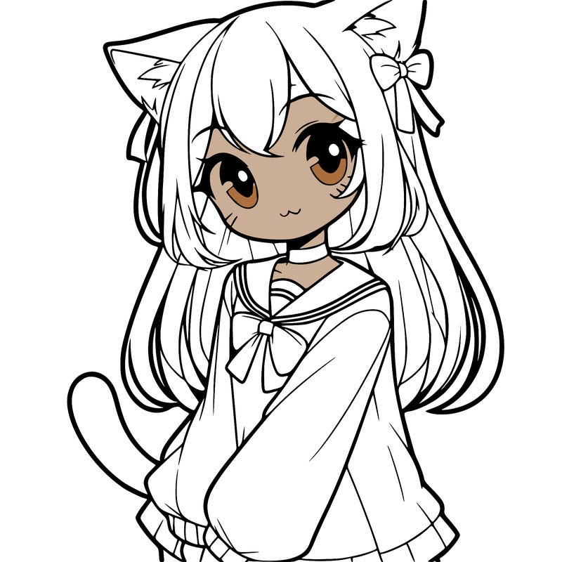 cat anime girl