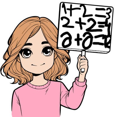 realistic girl holding up a sign