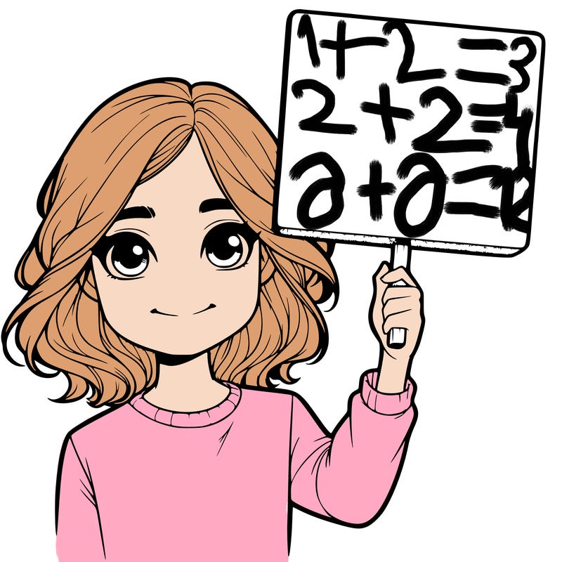 realistic girl holding up a sign