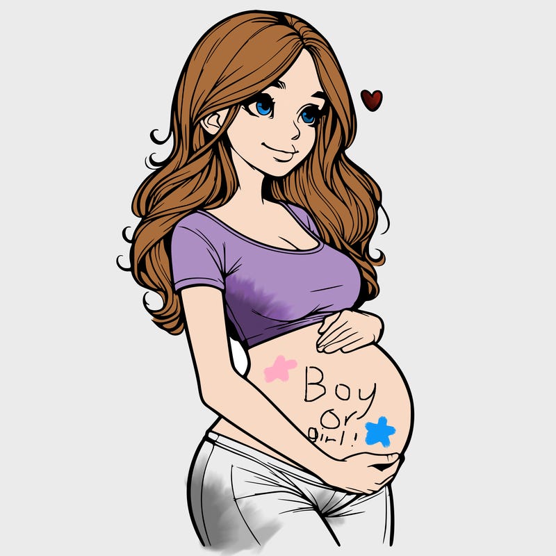 realistic pregnant girl