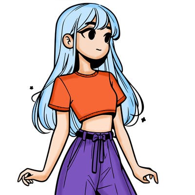 girl in a cute crop top