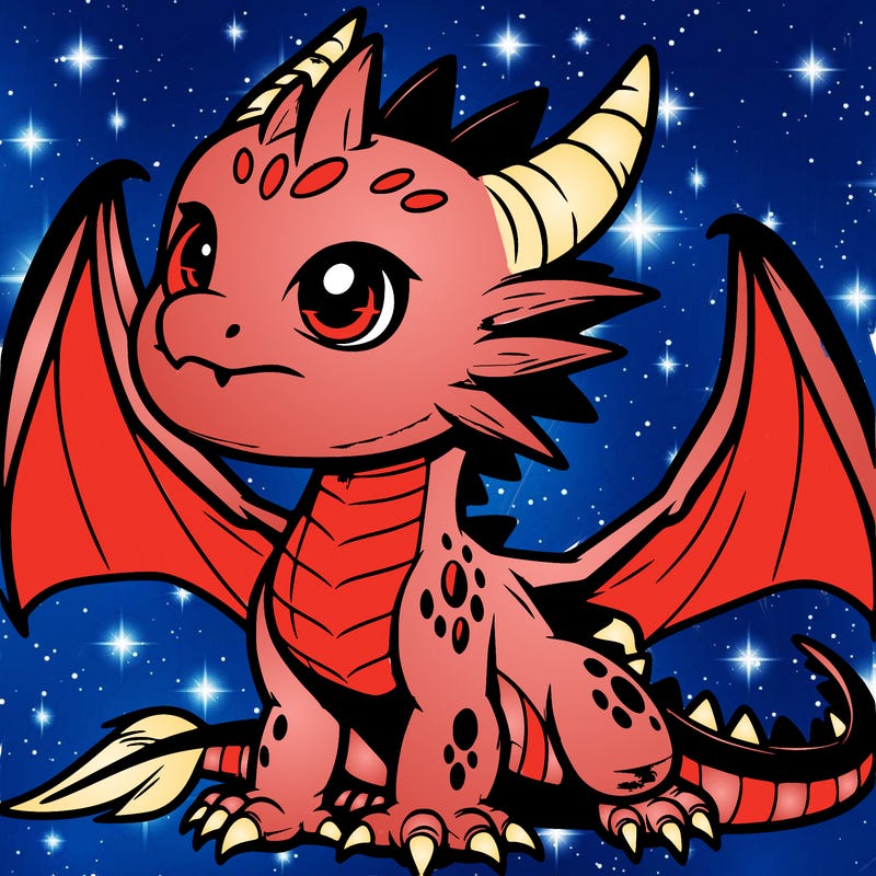 fierce baby night dragon