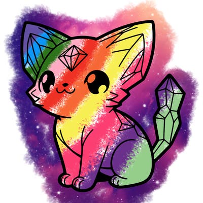 crystal kitten