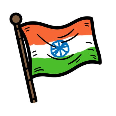 blank flag with straight