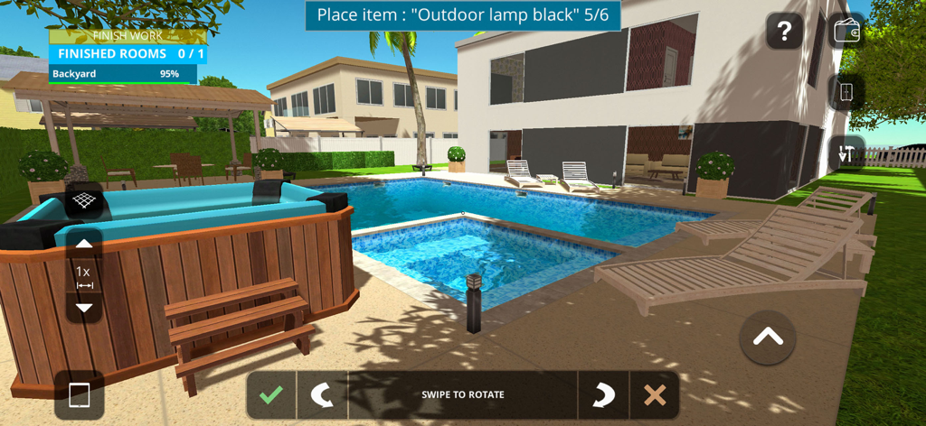 Rénovation de jardin avec piscine et jacuzzi dans House Designer