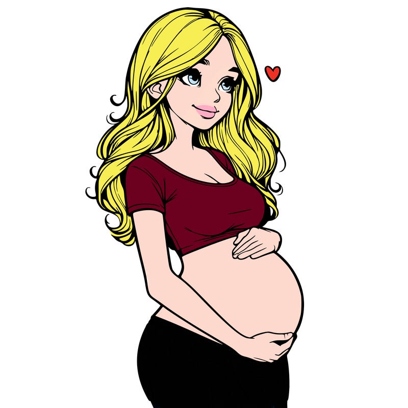 realistic pregnant girl