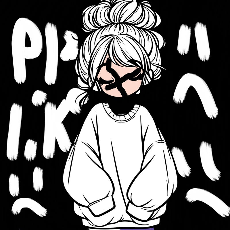 girl with baggy sweatshirt and messy bun