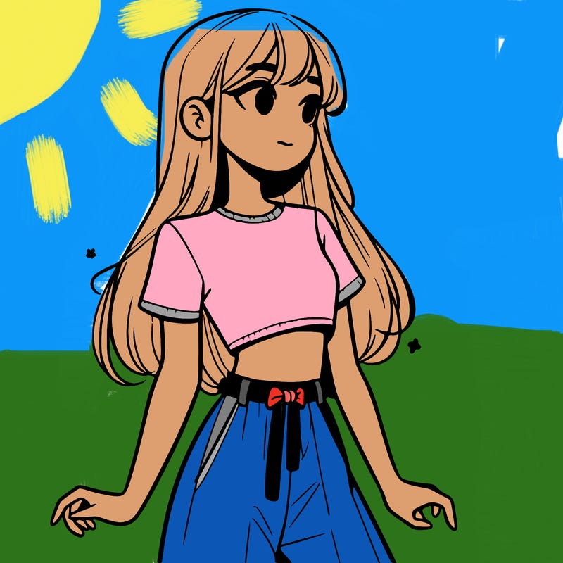 girl in a cute crop top