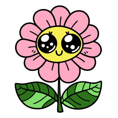 flower with eyes