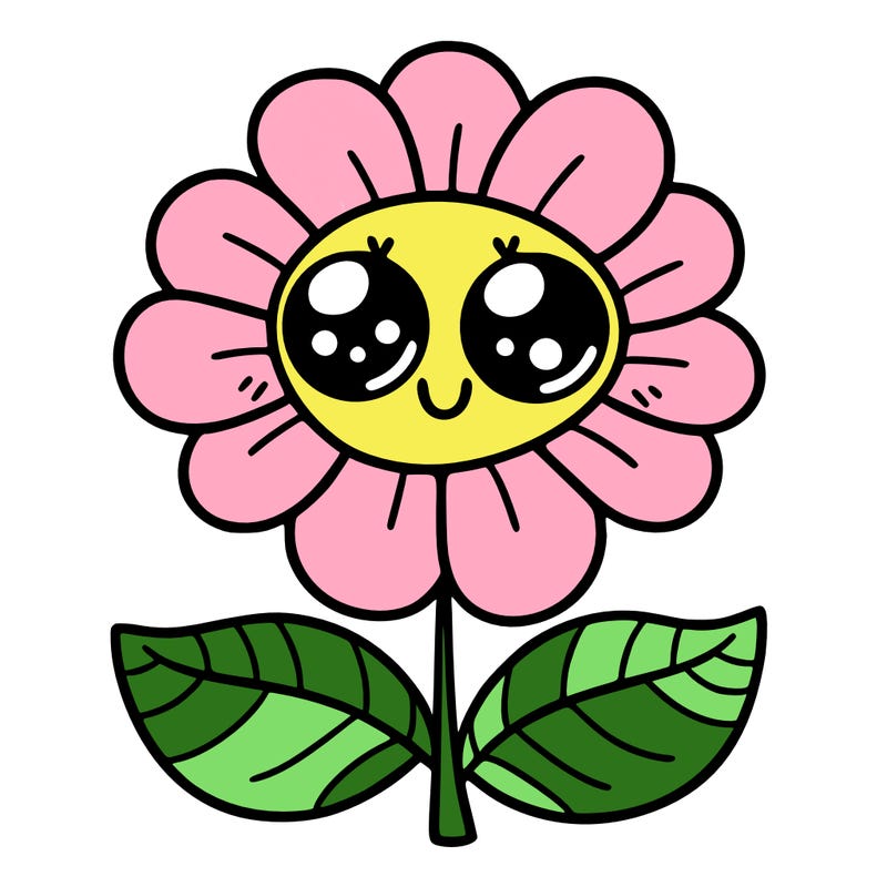 flower with eyes