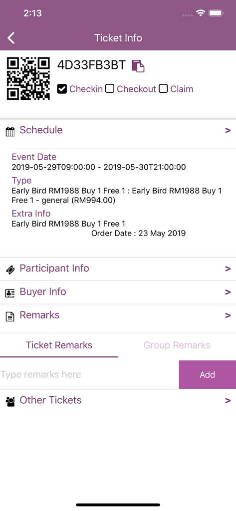 Ticket2u Check-in Manager - Business App | MWM
