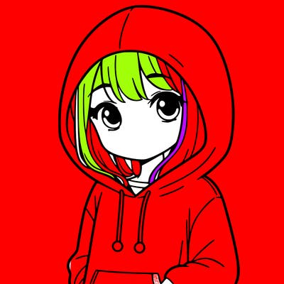 girl with hoodie