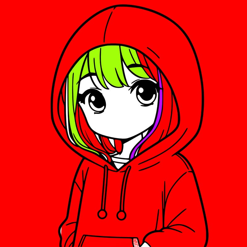 girl with hoodie