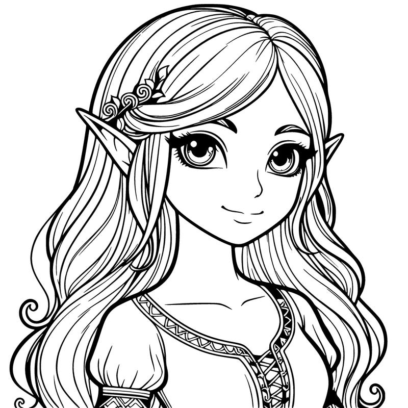 realistic girl elf