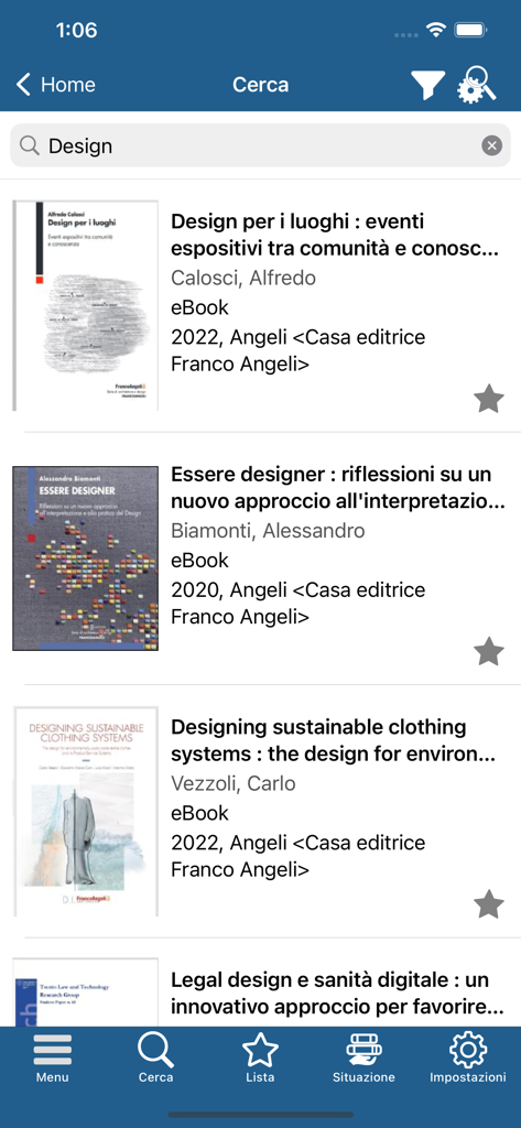 Biblio Teca - Resultados de búsqueda de libros electrónicos de diseño en la aplicación de biblioteca Biblio Teca